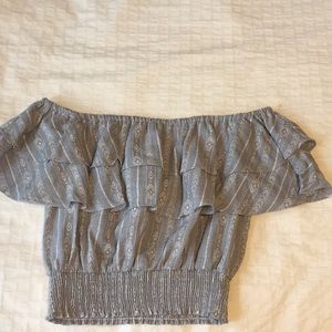 Luca & Grae Off the Shoulder Ruffle Top